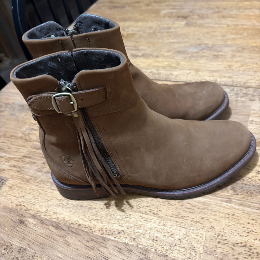 Ariat Women's Brown Ankle Boots with Tassel